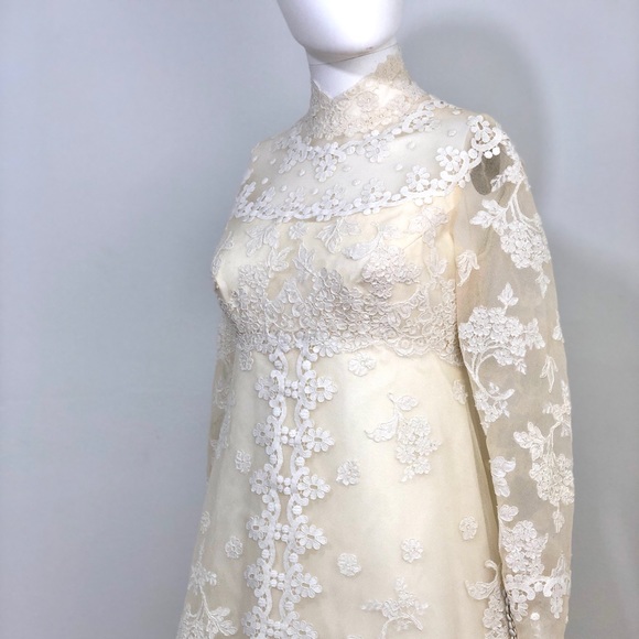 Pending Sale / Vintage 60s Priscilla of Boston Wedding Dress - Picture 6 of 16
